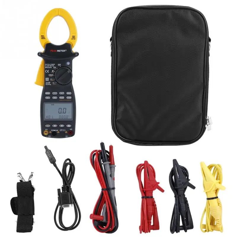 PEAKMETER MS2205 зажим измеритель мощности трехфазный хомут Многофункциональный