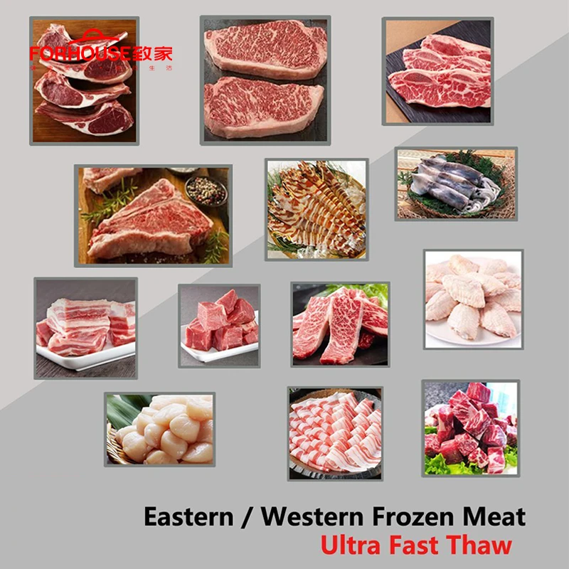 Rectangle Defrosting Tray Alloy Defrost Meat Meat Fish Frozen Food In Minutes Without Electricity Microwave Kitchen Tools