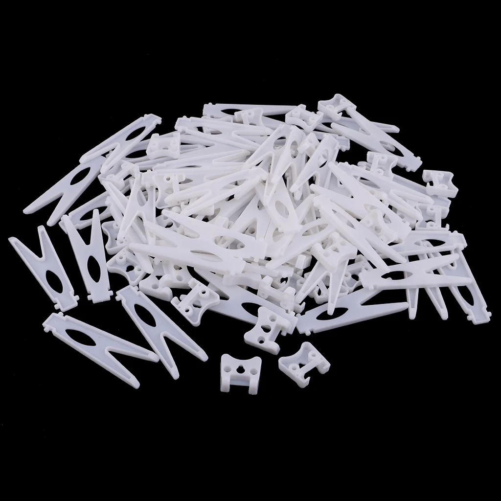 50 Pieces Plastic Photo Frame Backs Holder Stands, Swallow Tail Shaped for Handmade Photo Frame Making DIY Crafts