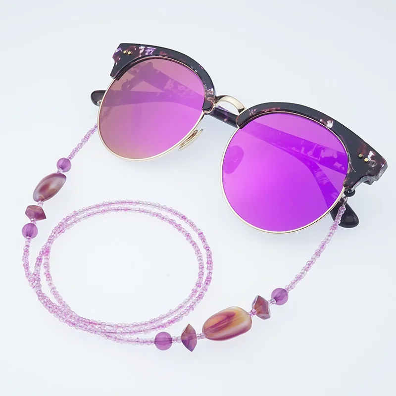 1Pc Colours Clear Beaded Eyewear Cord Reading Glass Neck Strap Eyeglass