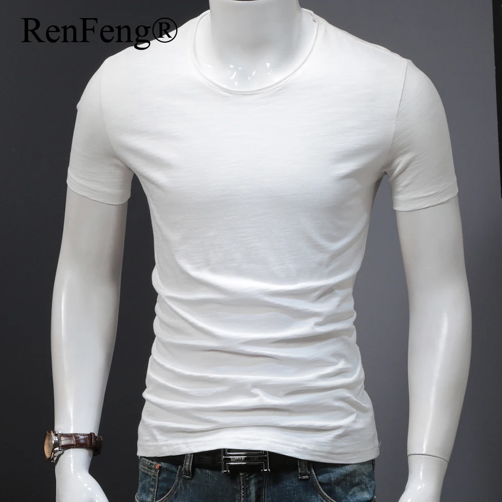 T-shirt Men Summer 2018 New Arrival Pure Cotton Male Casual Short Sleeve Mens Tshirt Solid Streetwear Hot Sale Tops High Quality (6)