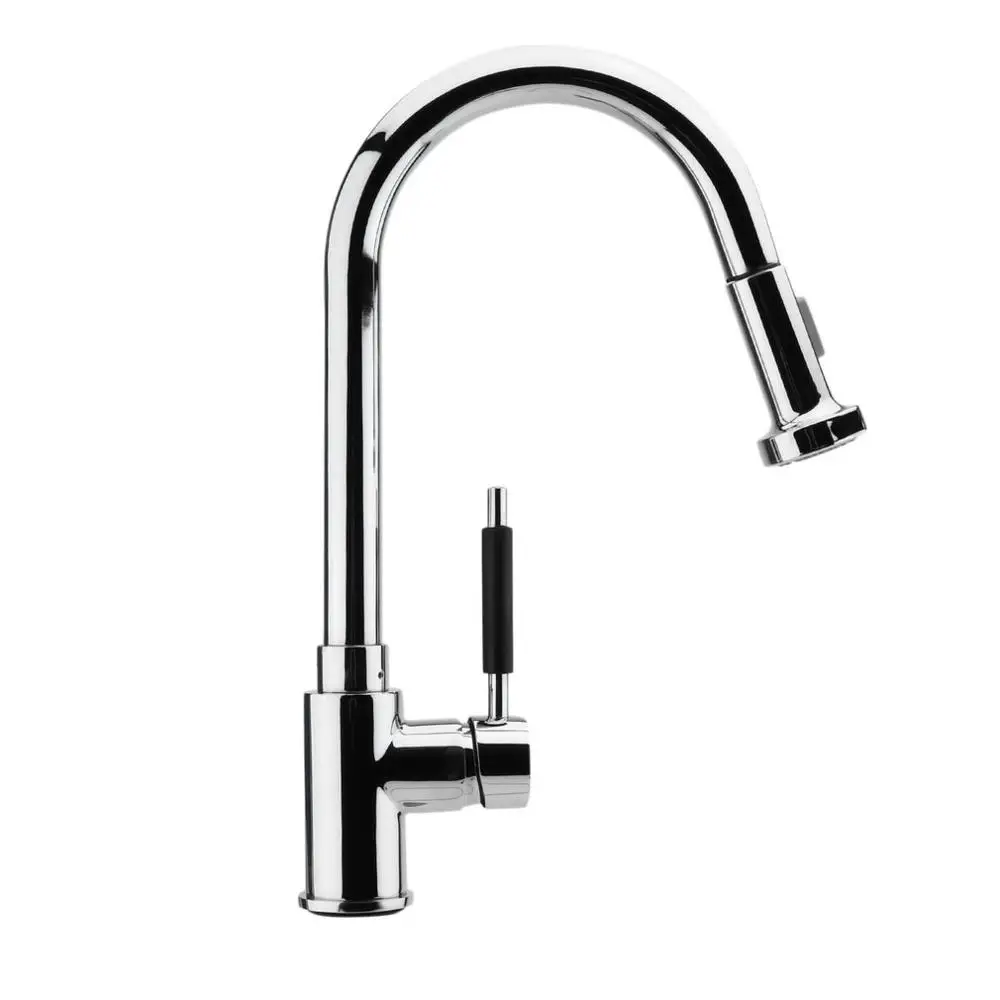 Elegant Swivel Spout Water Tap Kitchen Pull Out Faucet Modern Sink Mixer Single Lever Hot Cold | Обустройство дома