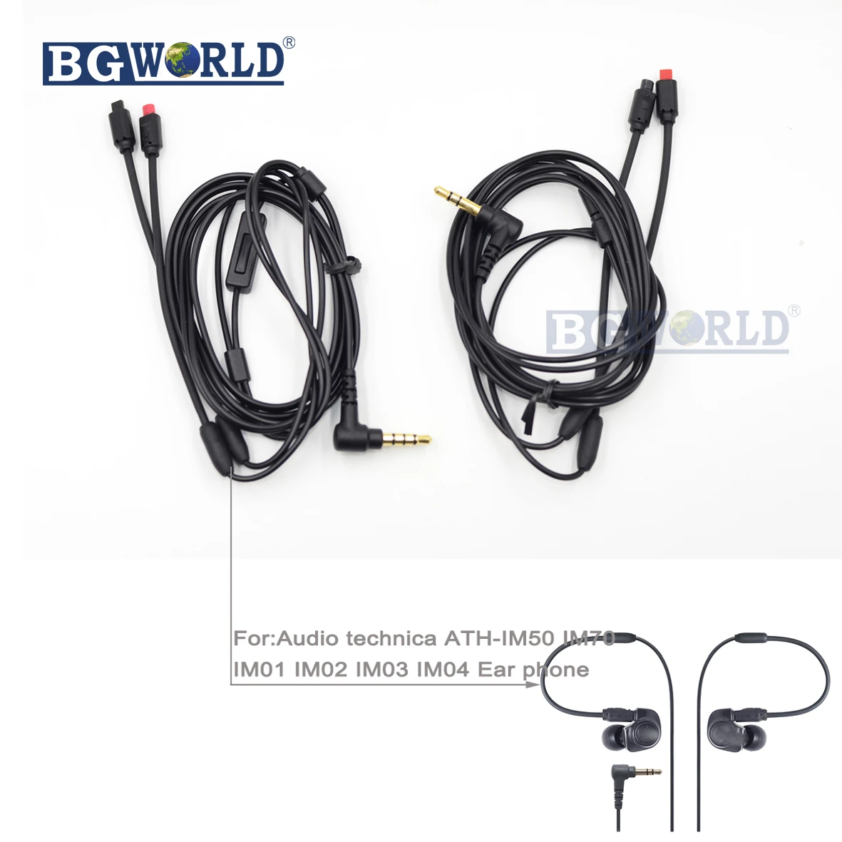Audio Technica m50 Cable Compatible for Audio Technica IM50 IM70 IM01 IM02 IM03 IM04 Headphones 