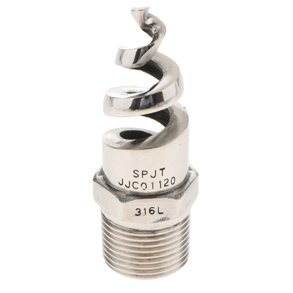 Spiral Jet Cone Atomization Spray Nozzle 1 Inch Stainless Steel 316