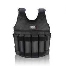 SUTENG для детей до 20 кг по самой низкой цене, 50 кг нагрузки Утяжеленным весом Регулируемый бокс обучение песок жилет Для мужчин для тренировки фитнеса оборудования Для мужчин футболка куртка