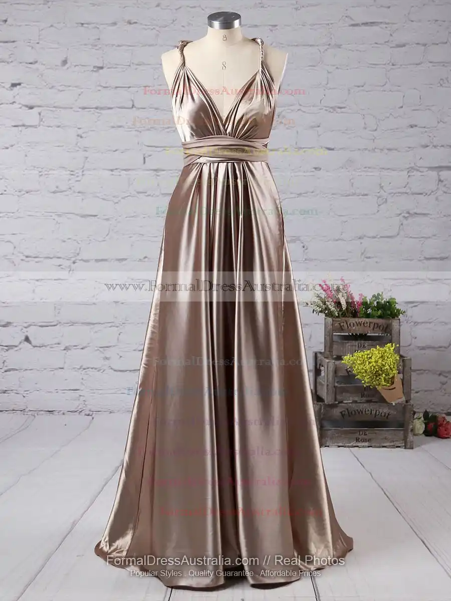 Simple Silk Prom Dresses
