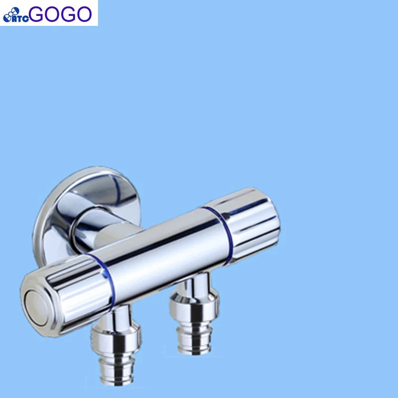 Angle Valve Bathroom Parts Full Brass Bidet Faucet Valve Two