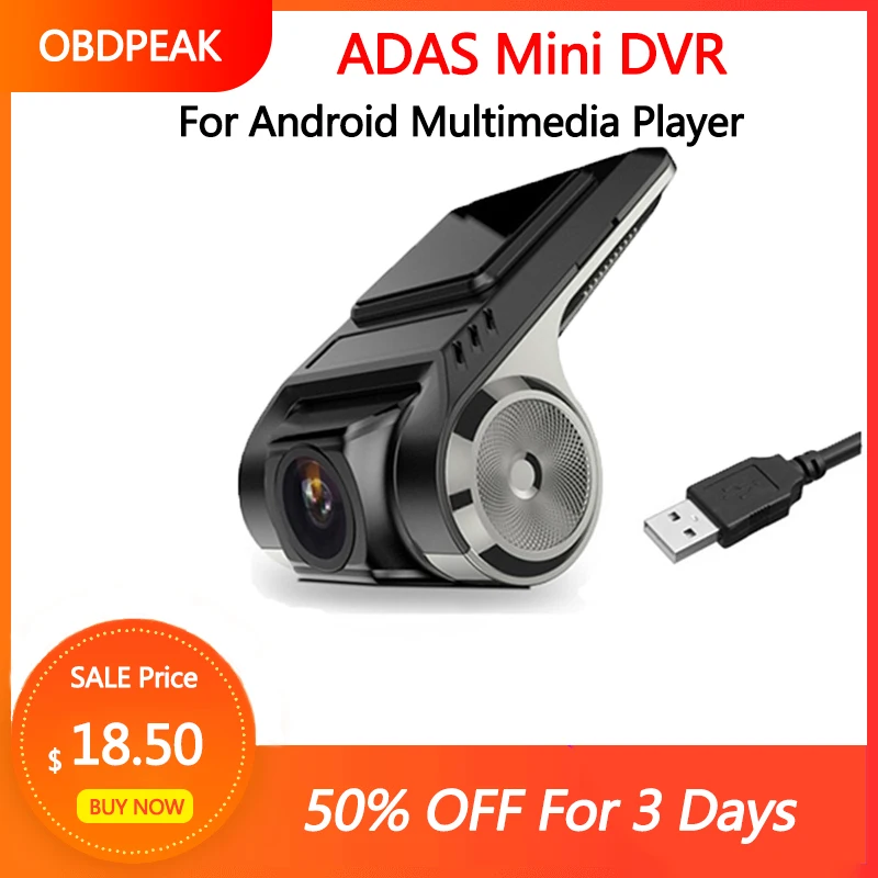Супер Мини FHD1080P LDWS Авто DVR камера Смарт ADAS для Android мультимедийный плеер Dsah Cam