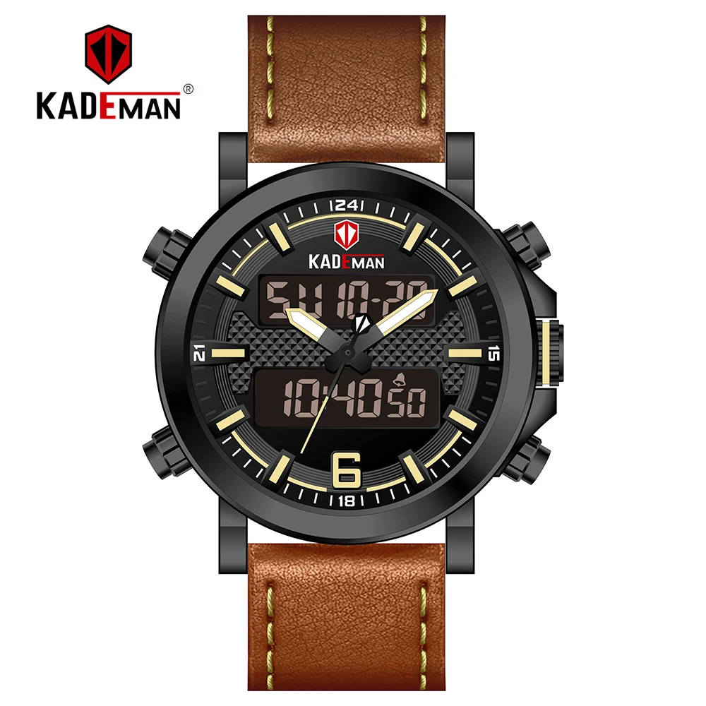 

KADEMAN 2019 New Sport Men Watch Luxury LED Digital Watch Waterproof Military Wristwatches Automatic TOP Brand Relogio Masculino