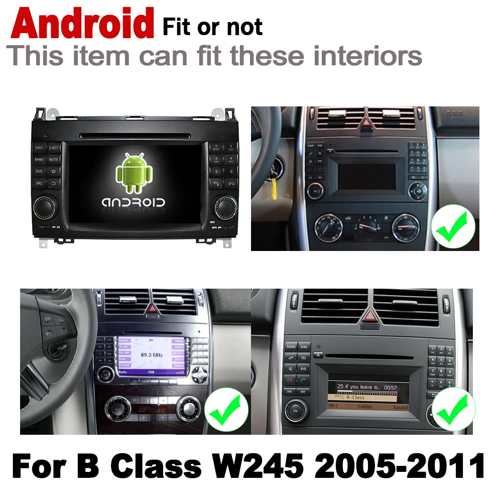 Excellent For Mercedes Benz B Class W245 2005~2011 NTG 7" HD Stereo 2 DIN Android Car DVD GPS Navi Map multimedia player radio System 1