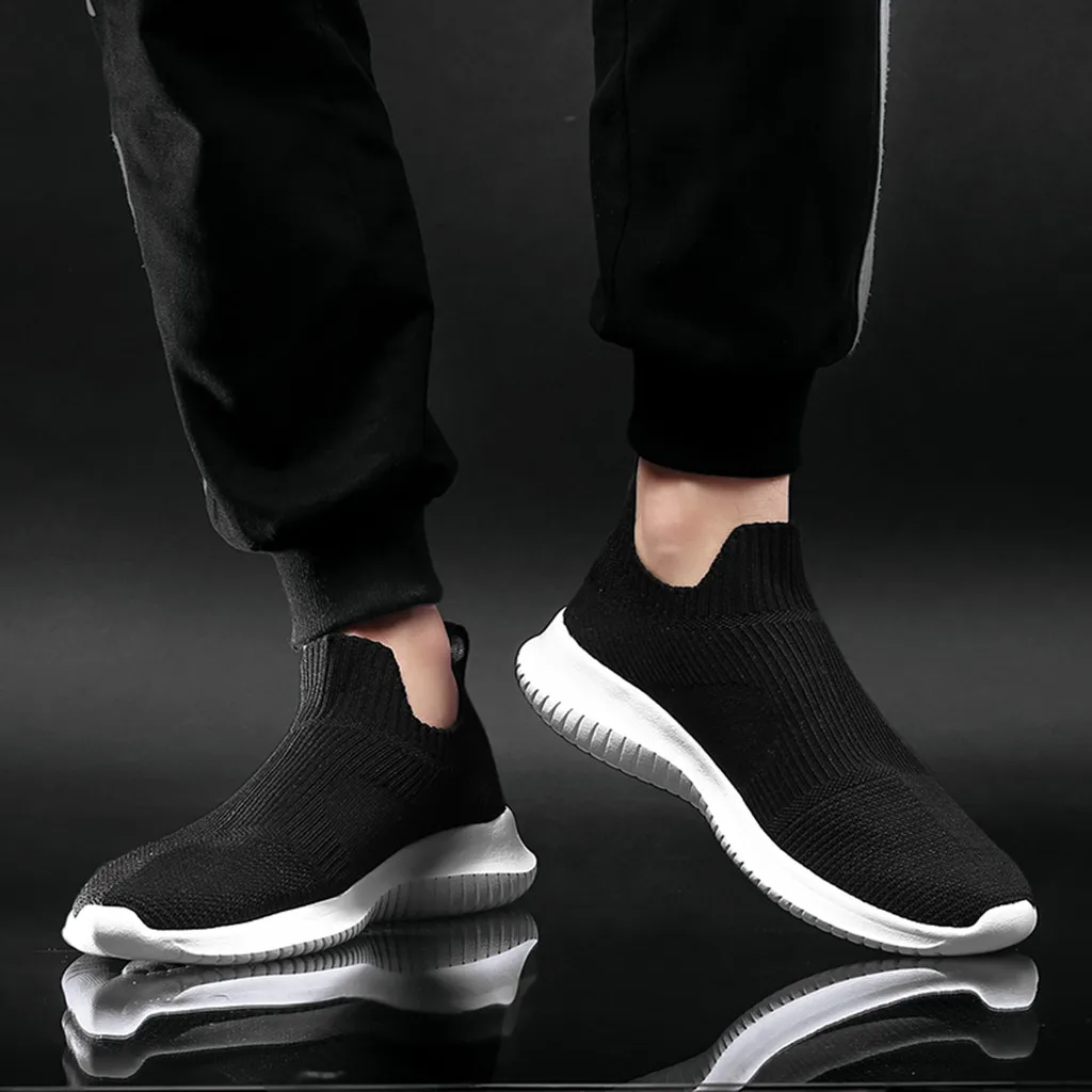 

2019 men's shoes men walk shoes Men's Fashion Breathable Slip On Sport Athletic training Walk soft Shoes outdoor Sneakers