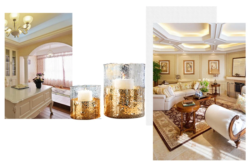 Простые креативные подсвечники, свадебные украшения, настольные подсвечники в европейском ретро стиле, Золотой Декор для дома 50X104