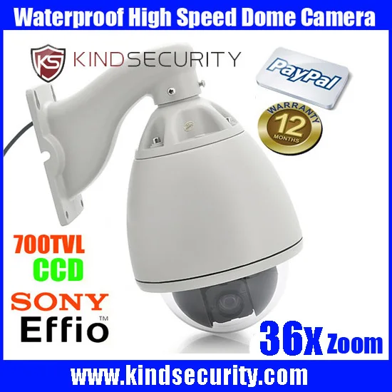 Waterproof outdoor High speed sony effio CCD700tvl Camera Outdoor 36X Zoom sony CCD700tvl CCTV High Speed