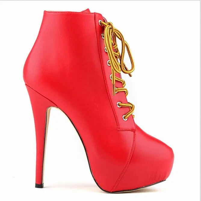 US $43.57 27% OFF|Fashion Fashion Women 11 Color Lita Platforms High Heels Lace Up Boots Ankle Shoes Size 25 61 W836 in Ankle Boots from Shoes on US $43.57 27% OFF|Fashion Fashion Women 11 Color Lita Platforms High Heels Lace Up Boots Ankle Shoes Size 25 61 W836 in Ankle Boots from Shoes on