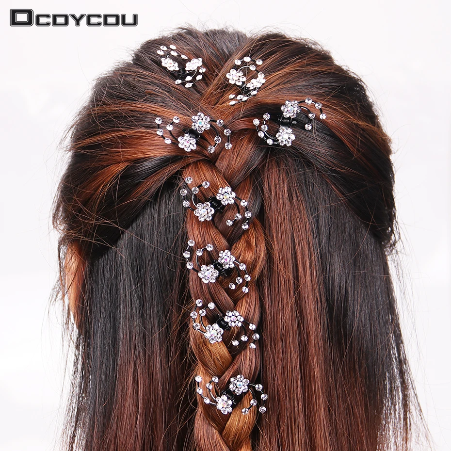 12PCS/2 pack Wedding Bridal Hair Claws Women Mini Headwear 12PCS/2 pack Wedding Bridal Hair Claws Women Mini Headwear