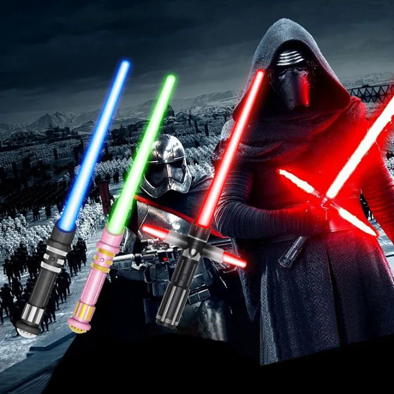 

led toys Star Wars lightsaber Stick Sound Glowing Sword LED Lightsaber Cosplay Toy Light Saber Toy Novelty Gag Toys For Kid