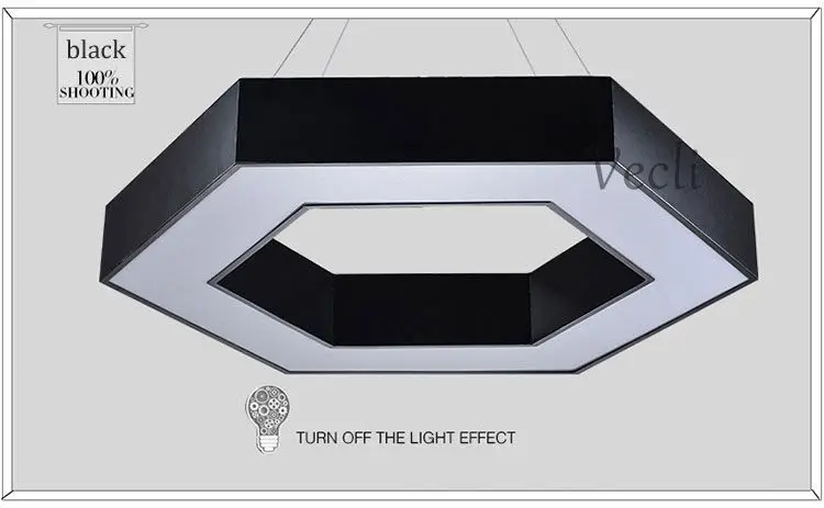 36 Вт Горячие Модные шестигранные светодиодные подвесные лампы, Геометрическая Люстра для офиса, столовой, гостиной, спальни, кухни, светильник