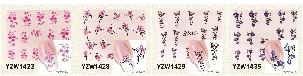 YZWLE 1 лист Горячие золотые стикеры 3D на ногти Nail Art DIY ногтей декоративные наклейки фольга обертывания Маникюр Инструменты для укладки(YZW-6023