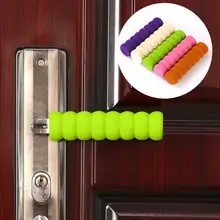 6 шт. предотвращения столкновений дверную ручку крышки для детской комнаты детские, для малышей безопасности Дверная ручка Защитная крышка ручка защитный рукав