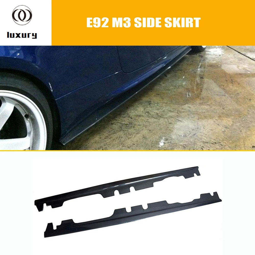 

M3 Carbon Fiber Side Bumper Skirt for BMW E92 M3 Coupe ( can't fit E90 ) 2008 - 2012 Auto Racing Car Styling Side Skirts Bodykit