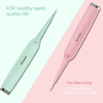 

Portable Silicon Sonic Electric Dental Scaler USB Rechargeable Silicone Tooth Cleaner Teeth Tooth Stains Tartar Remover 3 Modes