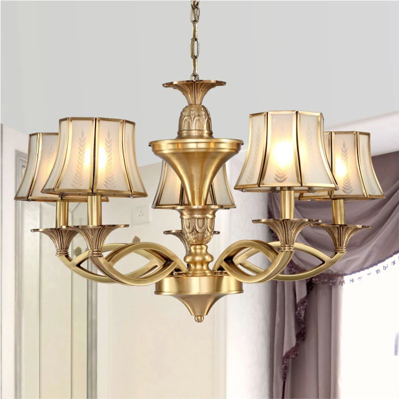 Медный канделябр светильник для гостиной|living room chandelier|chandelier lighting living roomchandelier |