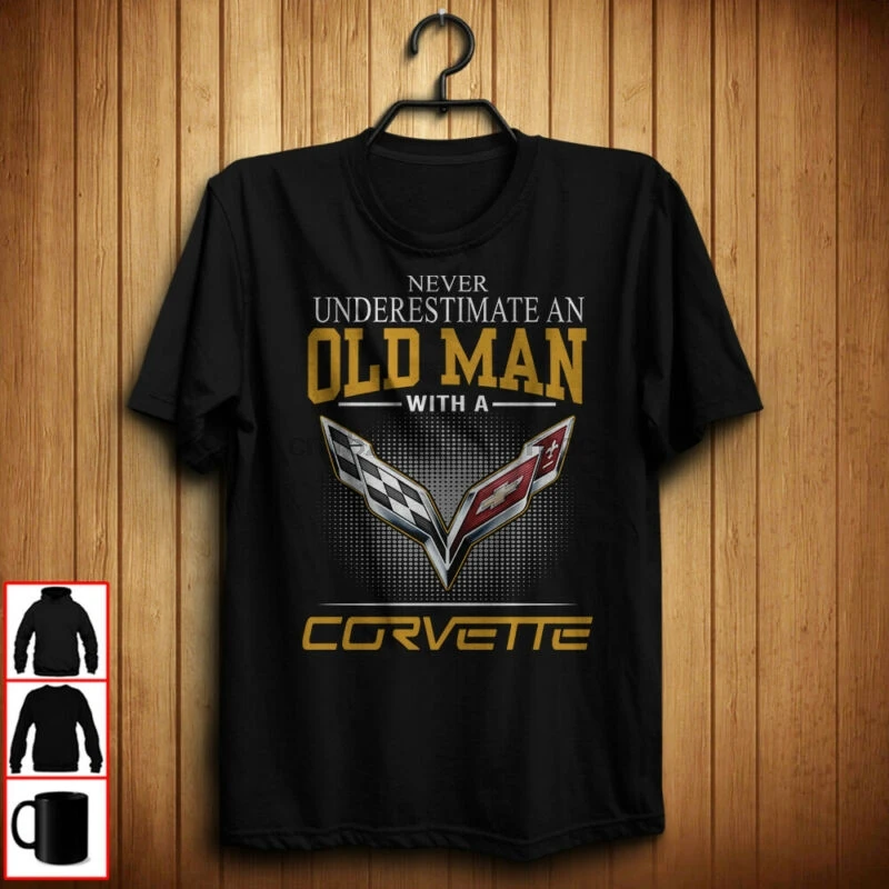 

Chevrolet Corvette C1 C2 C3 C4 C5 C6 C7 C8 C5-R C6'R C7'R Man's US shirt