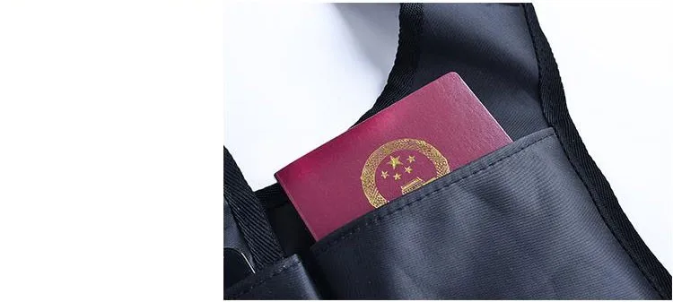2015 New Portable Anti Theft Nylon Bag Travel Hidden Wallet Underarm Money Pouch Men Shoulder Phone Bags