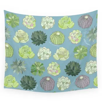

High Quality Succulent Garden Wall Tapestry Cover Beach Towel Throw Blanket Picnic Yoga Mat Home Decoration Textiles