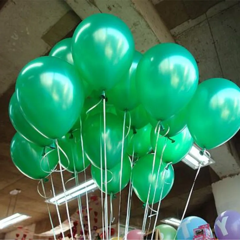 

Green balloon 30pcs/lot12 inch 3.2g pearl latex balloons inflatable air baloon wedding decoration happy birthday party supplies