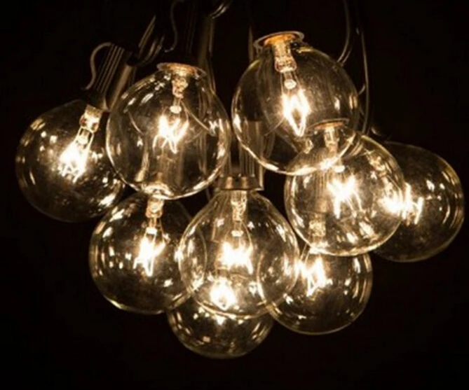 Aliexpress.com : Buy Globe String Lights with 25 G40 Bulbs Vintage Patio Garden Light string for ...