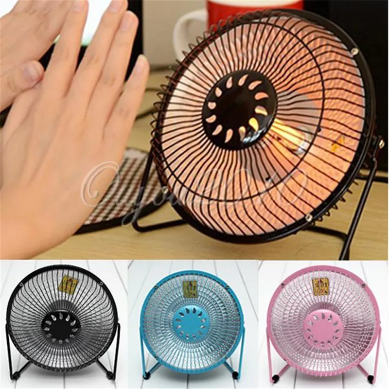 

220V Winter Space Heater Portable Mini Desktop Electric Warmer Fan Hand Feet Heater Winter Space Heater 200W US Plug