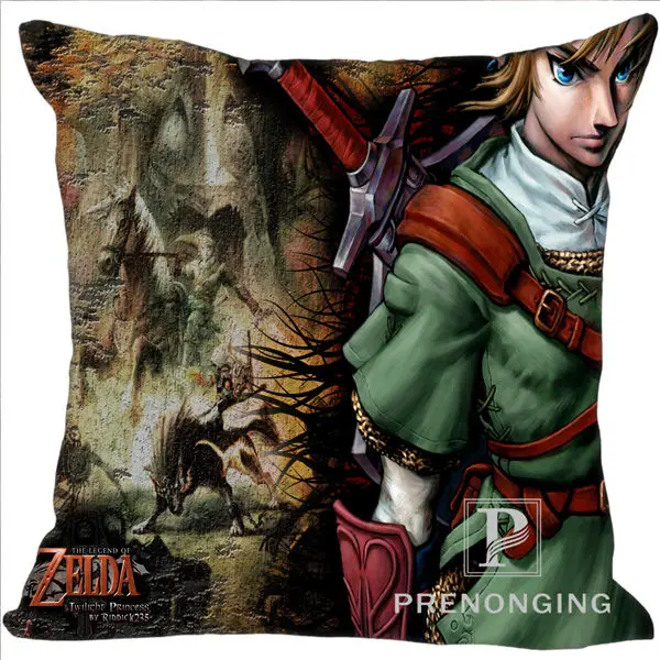 Custom Pillowcase Legend of Zelda Ocarina Square Zipper Pillow Cover Print Your Pictures(one side)180117#53 - Цвет: Pillowcases