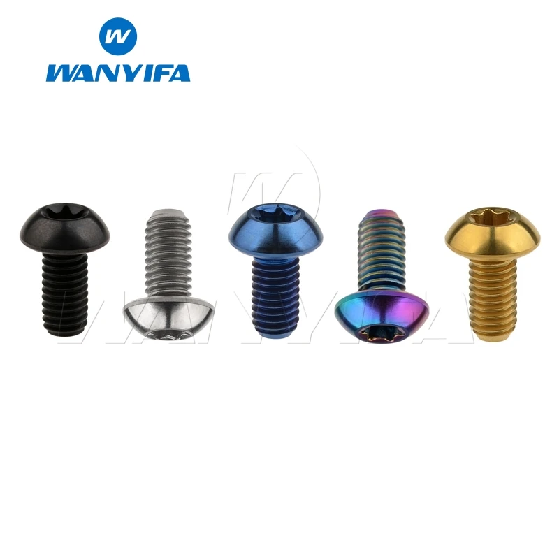 

Wanyifa T25 M5x10mm Titanium Bolt Screw for Mountain Road Bicycle Disc Brake Rotor