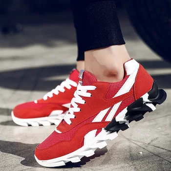 

2019 Fashion Men Sports Shoes Summer Sneakers Lace-up Casual Breathable Walking Shoes Men's Running Shoes