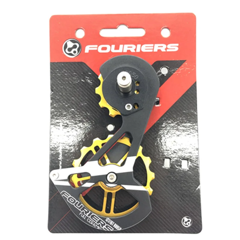 Fouriers Road Bike parte trasera de la jaula de cerámica polea Jockey rueda Drivetrain Oversize 12 T 16 T para RD 8050 bicicleta partes Fouriers Road Bike parte trasera de la jaula de cerámica polea Jockey rueda Drivetrain Oversize 12 T 16 T para RD 8050 bicicleta partes