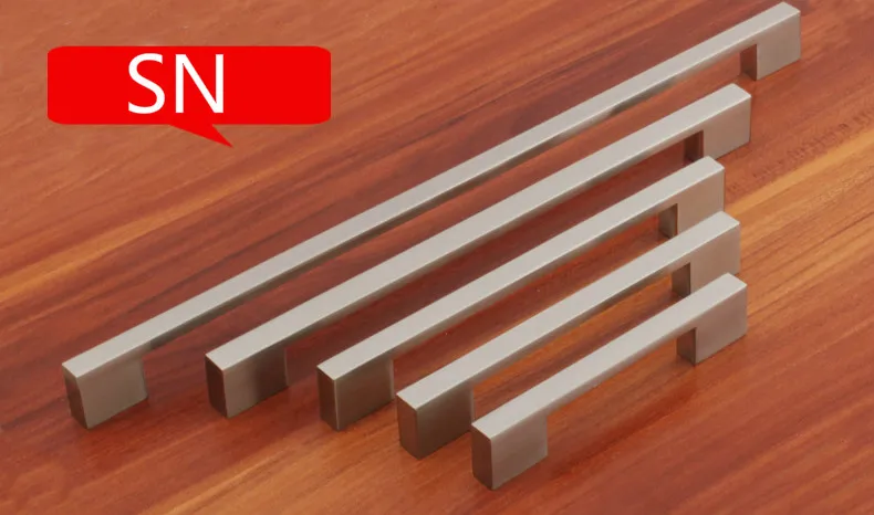 

Satin Nickel Modern Handle (C.C.:128MM L:150MM H:23MM) Drawers Cabinets 10PCS