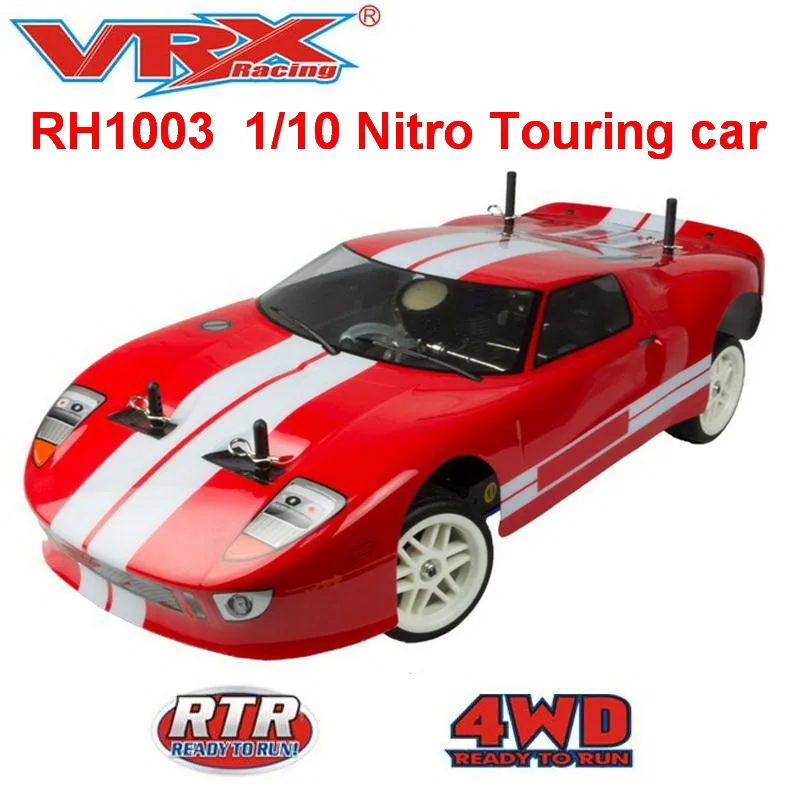 Игрушки для детей VRX Racing RH1003 nitro 1/10 масштаб 4WD Nitro Powered RC автомобиль, FC.18 двигатель, высокоскоростной нитро двигатель, туристический автомобиль