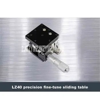 

Optical Z-Axis 40*40mm LZ40 Precision Micrometer Fine-tune Platform Cross Rail Slide Table Displacement Level Lifter 19.6N(2kgf)