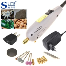 Silte Dremel стиль Новая Мини электрическая дрель DIY роторный инструмент гравировка наждачная бумага Мини дрель электрические вращающиеся электроинструменты