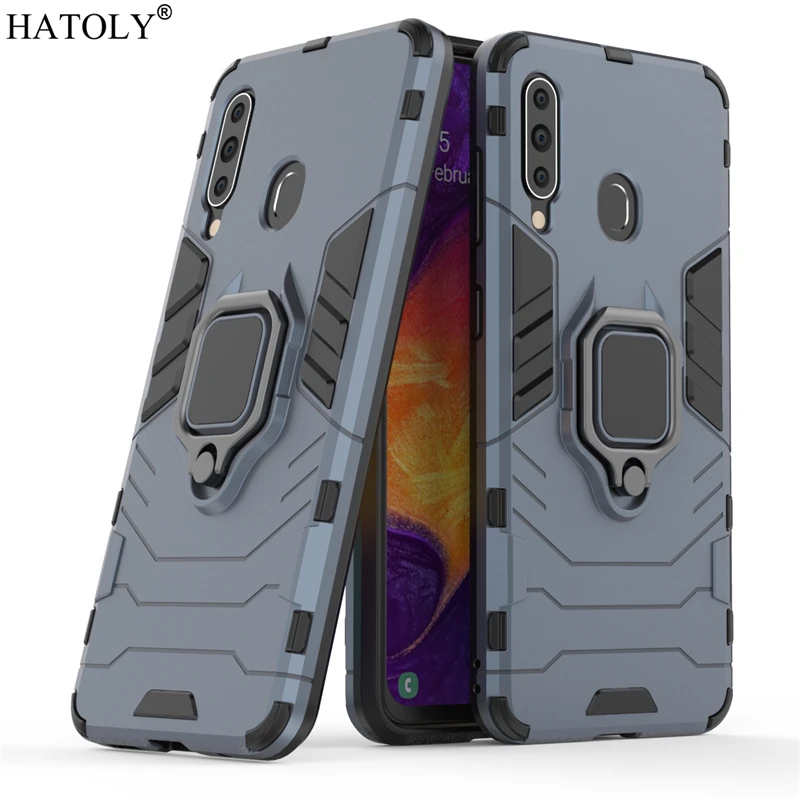 Чехол для Samsung Galaxy A60 чехол кольцо на палец PC телефона защитный A60|Бамперы| |