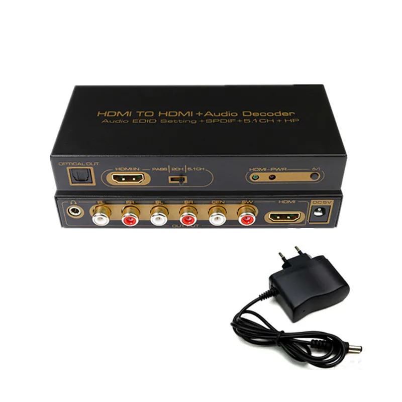 New HDMI to HDMI + Audio Decoder Extractor Splitter HDMI to SPDIF Digital Optical/ Analog 5.1