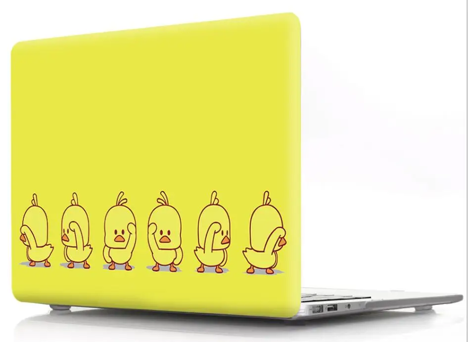 Yellow Duck Print Cover Case Laptop Case For Apple Mac MacBook Air Pro Retina 11 12 13 15 for mac Pro 13.3 15.4 inch Touch Bar