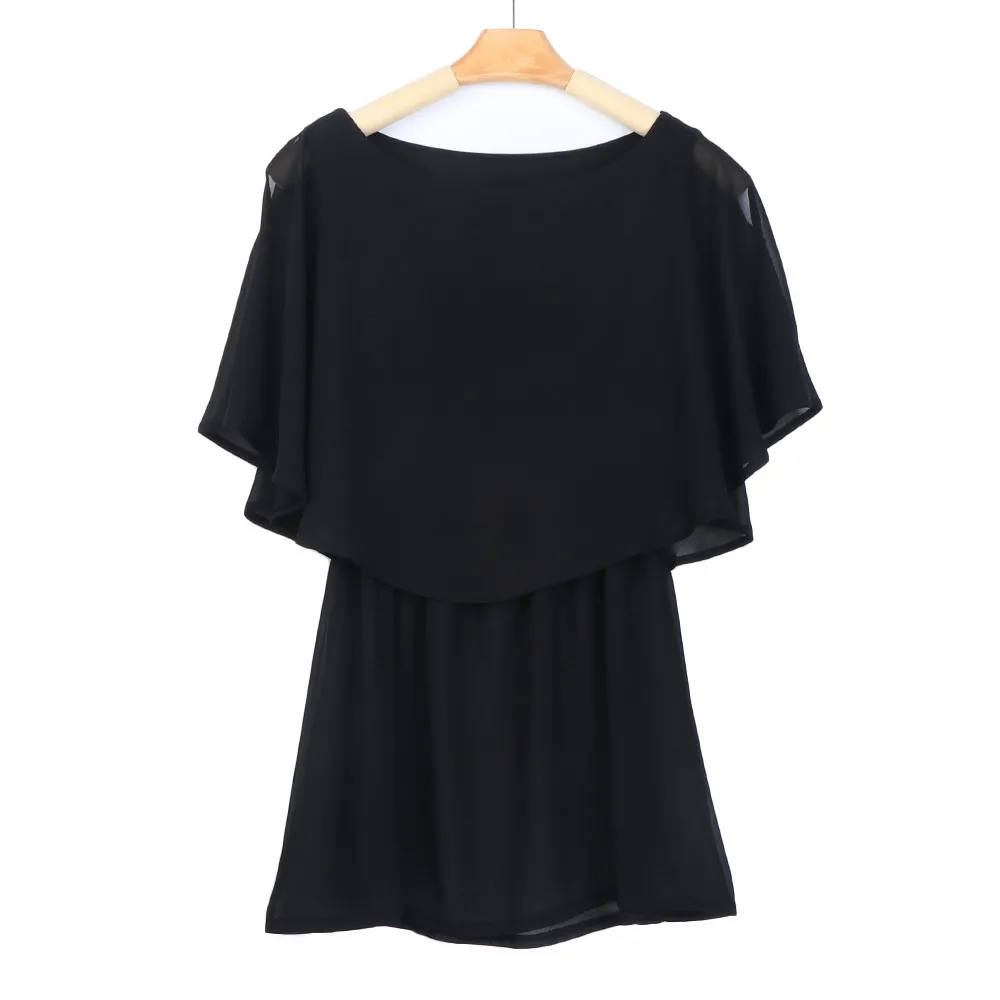 

Sexy fashion New O neck loose chiffon blouse Regular floral Print Skew collar Blouse Blusas mujer de moda Womens tops and blouse