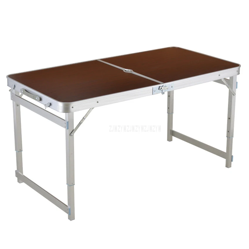 Mesa plegable al aire libre de Camping impermeable ultradelgada Durable de aleación de aluminio mesa de escritorio plegable para Picnic 120*60 cm