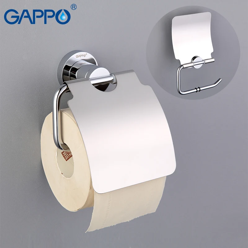 Online GAPPO Papier Halter Abdeckung rolle Wc Papier halten Antike messing Rolle Papier Aufhänger mit Abdeckung Moderne Badezimmer Zubehör Wand