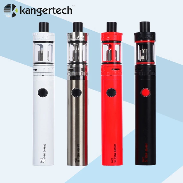 Kangertech Мега SUBVOD ТК Комплект e электронная сигарета Vape с 4 мл Topfill Бак 2300 мАч Контроля Температуры Батареи Комплект