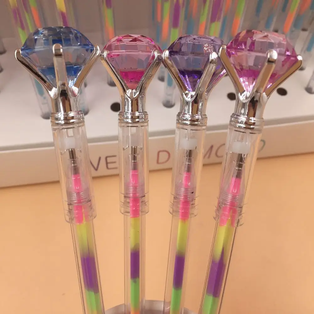 

1PC 6 Colors Diamond Water Color Chalk Paint Gel Ink Pen Marker Colorful Writing Painting Scrapbook Gift Free Shipping