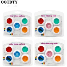 OOTDTY для ЖК-дисплея с подсветкой Fujifilm Mini 7 s/8/8+/9 пленка Камера 5 шт. Цвет фильтр объектив для съемки крупным планом