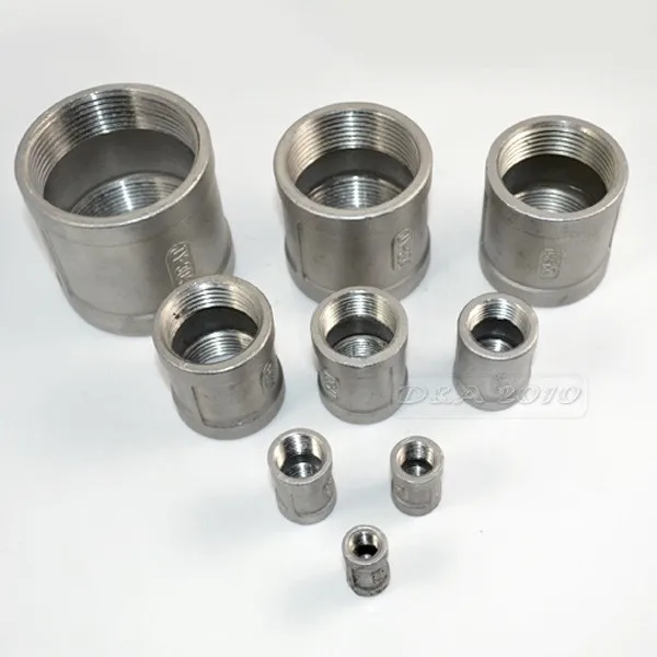 3/8 &quotFemale x 3/8&quot Female Couple нержавеющая сталь SS 304 резьбовые фитинги для труб|threaded pipe